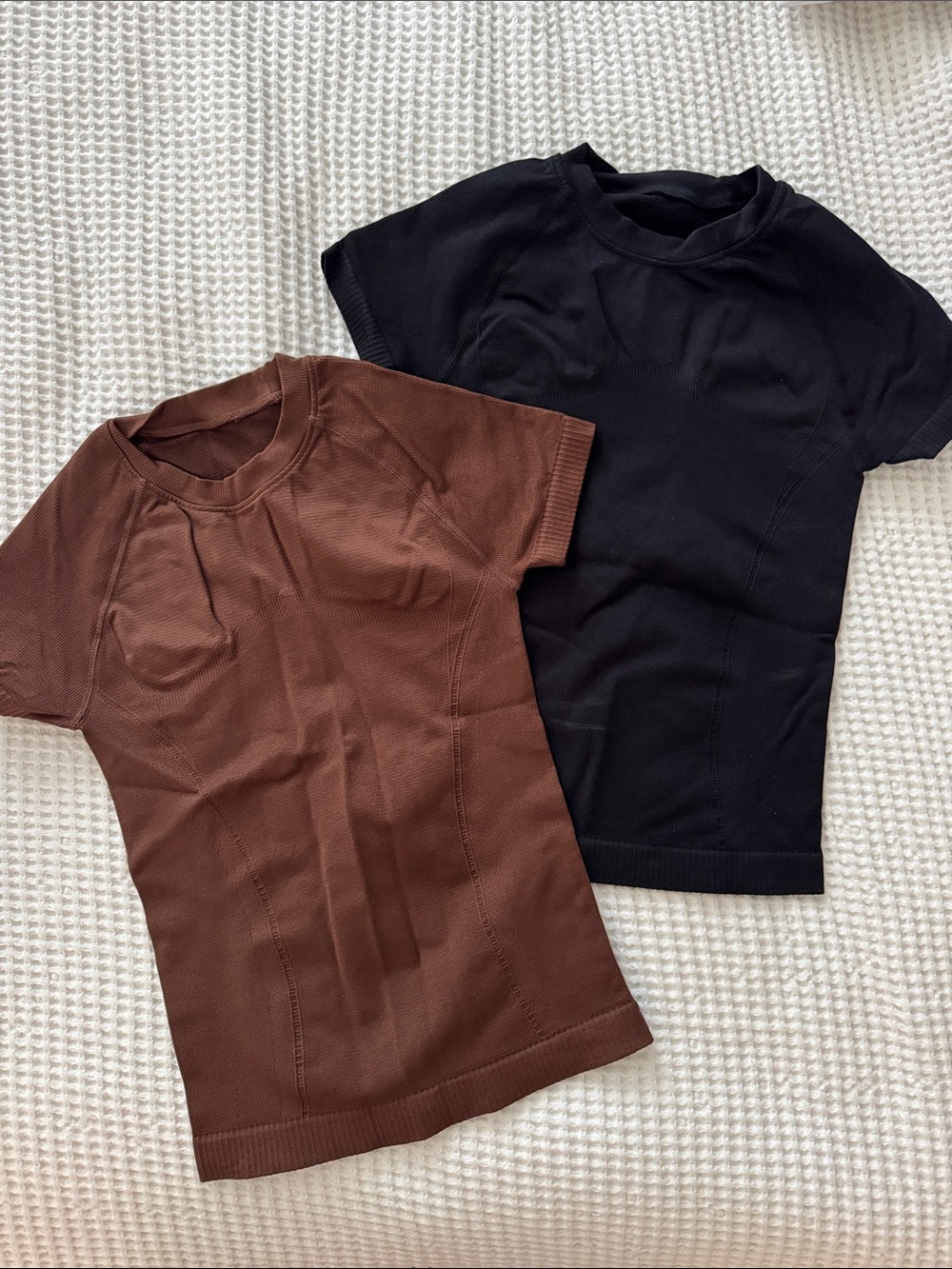 Classic Seam Detail Muscle Tee - pack of 2 - Brown and Black